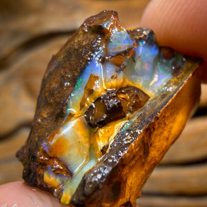 47.1cts - Partial Yowah Nut Crystal Centre Opal Rough Piece