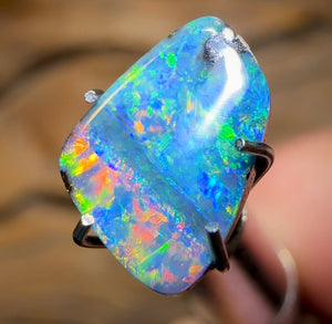 1.2cts - Queensland Boulder Opal from Winton. Australian Opal - Opal Whisperers