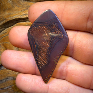60.1cts - “Snake Skin” Super Cool Pattern Top Tribal very Bright Australian Boulder Opal from Koroit