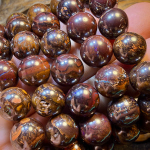 12 x 12mm Drilled Tribal Boulder Opal Bead Bracelets. BULK LISTING Multiple available