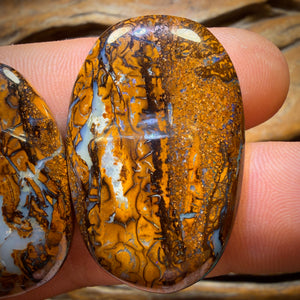 88.7cts - Tribal Queensland Boulder Opal Pair
