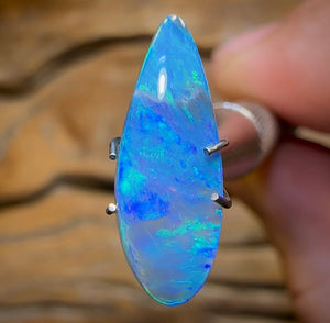 2.3cts - Lightning Ridge Semi Black Opal - Opal Whisperers