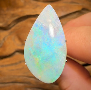 7.9cts - Australian Semi Black Opal from Lightning Ridge - Opal Whisperers