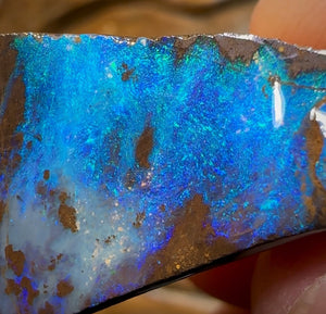 211.9cts - Queensland Boulder Opal Rough Rub Preform - Opal Whisperers