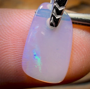 Sterling Silver - South Australian Solid Crystal Opal Pendant