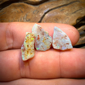 13.1cts - 3x South Australian Opal Rough Parcel