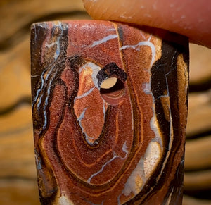 Opale Boulder australienne percée 22 x 14 mm