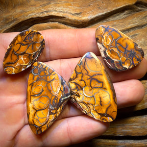 Get TWO FREE Card!113.6cts - Yowah Nut Tribal Family Parcel. Australian Opal