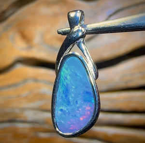 🔒Sterling Silver - WHOLESALE 9 PIECE PENDANT PARCEL. Australian Boulder Opal Doublet Jewellery