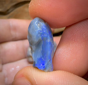 40.3cts - 3x Lightning Ridge Crystal and Dark Opal Rough - Opal Whisperers