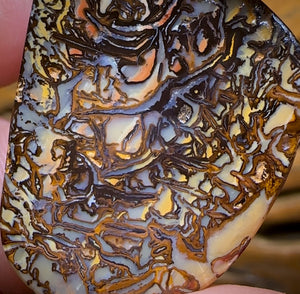 35.9cts - “Cool Concave” Tribal Queensland Boulder Opal. Double Sided!