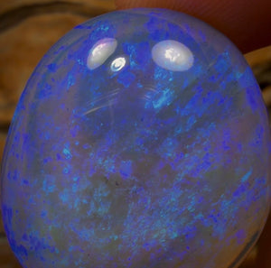 84.4cts - “Big Blue King of the Gems” This is it! Solid Australian Queensland Boulder Pipe Crystal Opal
