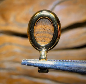 Sterling Silber vergoldeter Anhänger mit Queensland Boulder Opal-Doublet