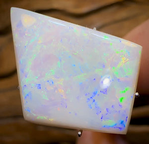 14.5cts - Old School Cut 35+ Yrs. GEM South Australian White Opal - Opal Whisperers