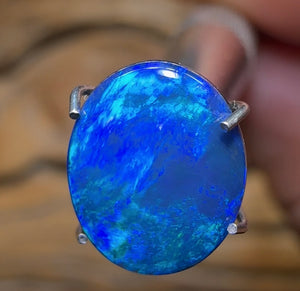 1.9cts - Lightning Ridge Black Opal Doublet - Opal Whisperers