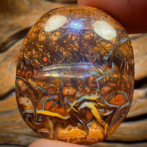 86.1cts - Queensland Boulder Opal Tribal Pattern