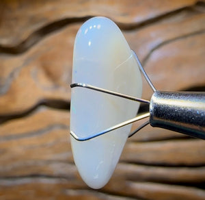 11.2cts - Big Old School South Australian White Opal Nugget - Opal Whisperers