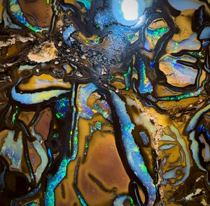120.5cts - Top Tribal Queensland Boulder Opal. Huge Thick Rare Specimen