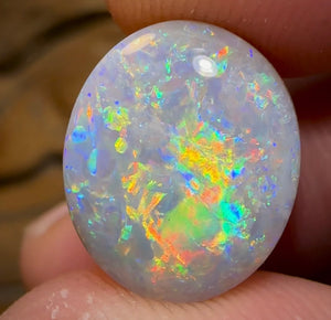 7.1cts - Australian Dark Opal from Lightning Ridge. Gem Quality - Opal Whisperers