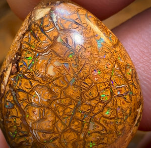 17.9cts - Tan Tribal Yowah Nut Opal. Australian Opal
