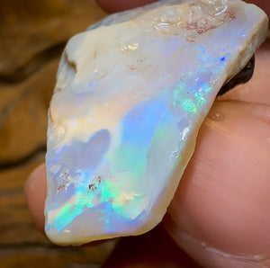 58.2cts - Dark Opal Rough Piece from Lightning Ridge. Flag/Chaff - Opal Whisperers