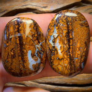 88.7cts - Tribal Queensland Boulder Opal Pair