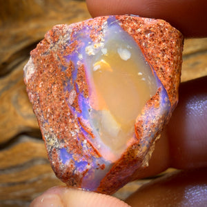 88.9cts - Boulder Pipe Opal Rough Piece. Australian Opal