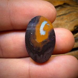 24.5cts - Rare Yowah Nut Crystal Centre Opal. Australian Boulder Opal