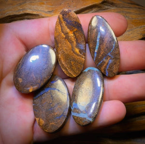 180.7cts - 5x Australian Boulder Seam Opal’s. Wholesale Dealers Parcel