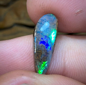 3.5cts - “Metallic Flash” Solid QLD Boulder Opal - Opal Whisperers