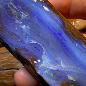 920.5cts - Top Queensland Boulder Seam Opal Rough Rub Piece