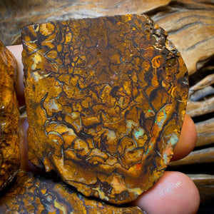 Art card bargain! 851.5cts - 3x Yowah Nut Tribal Opal Rough Parcel. Australian Boulder Opal