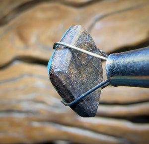 3.65cts - Queensland Boulder Seam Opal, Scandinavian AsKA Ice Blue