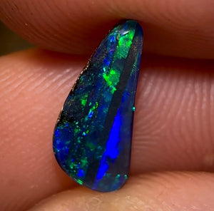 6.3cts - Beautiful Black Boulder Opal Pair - Opal Whisperers