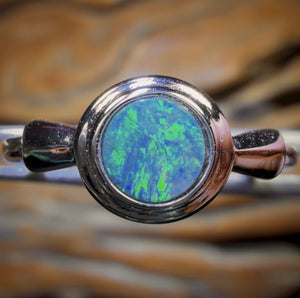 Auction Fall-Through = Your Gain! 🔥 Now More Than 50% Off RRP 🚨 Sterling Silver - Queensland Boulder Opal Doublet Ring