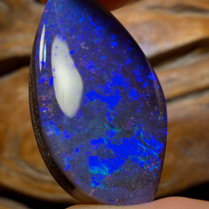 “Set in Stone” - Private Collector Acquisition - “Hey True Blue” 32.2cts - Top Australian Boulder Seam Opal
