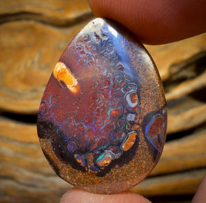 27.7cts - Tribal Yowah Nut Opal. Australian Opal