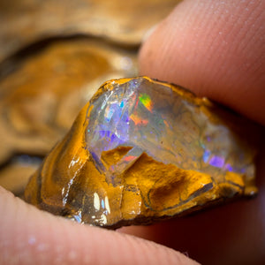 27.4cts - Yowah Nut Crystal Centre Opal Rough Half
