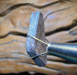 6.6cts - “Water Drops” Australian Boulder Seam Opal Picture Stone - Opal Whisperers