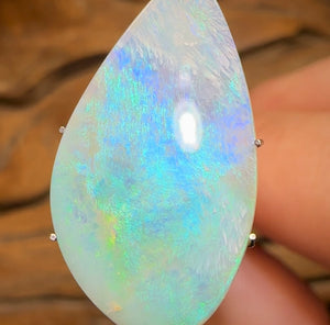 7.9cts - Australian Semi Black Opal from Lightning Ridge - Opal Whisperers