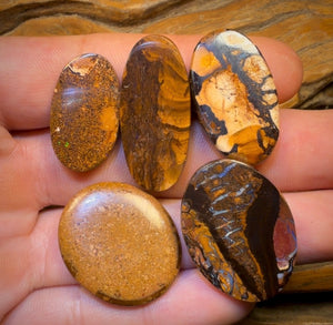 139.1cts - 5x Australian Tribal Boulder Opal’s. Wholesale Dealers Parcel