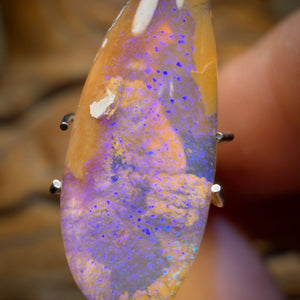3.4cts - Purple Reef Solid Australian Boulder Pipe Opal