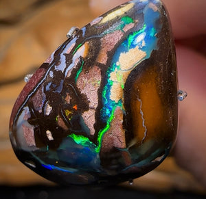16.4cts - Top Tribal Queensland Boulder Opal from Koroit with Kernels