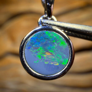 WILDCARD! Sterling Silver - Queensland Boulder Opal Doublet Pendant. Classic Best Seller
