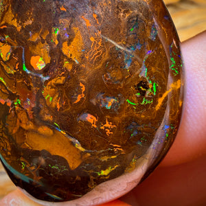 164.4cts - Massive Yowah Nut Tribal Opal. Electric Colours Australian Opal