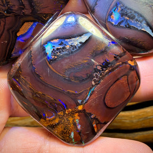 Half Price Card! 267.6cts - Yowah Nut Tribal Opal Trio Parcel. Australian Opal