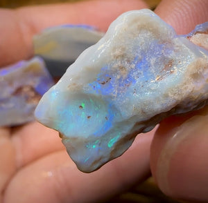 86.2cts - 4x Lightning Ridge Crystal and Dark Opal Rough Parcel - Opal Whisperers