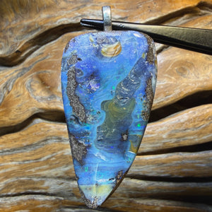 94.1cts - Solid Queensland Boulder Opal Pendant