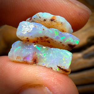 13.1cts - 3x South Australian Opal Rough Parcel