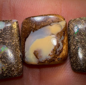 Auction Fall-Through = Your Gain! 🔥 Now More Than 50% Off RRP 🚨 33.9cts - 3x Loose Queensland Boulder Opals. Wholesale Parcel